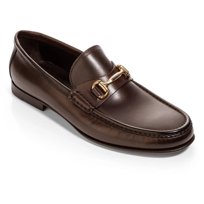 To Boot New York Watts Dark Brown Leather Bit Loafer