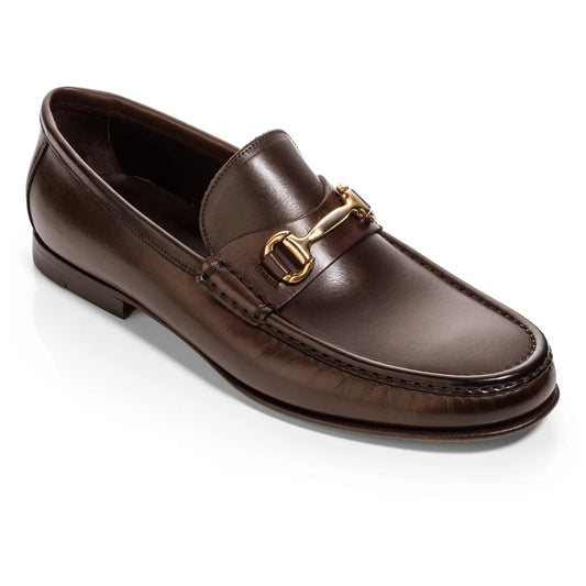 To Boot New York Watts Dark Brown Leather Bit Loafer