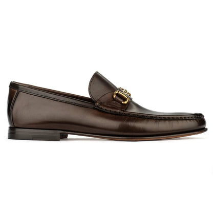 To Boot New York Watts Dark Brown Leather Bit Loafer