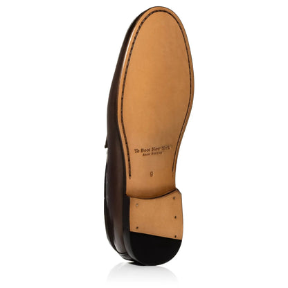 To Boot New York Watts Dark Brown Leather Bit Loafer